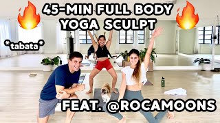 Max Tiana and Mona Hannemann rocamoons VERY INTENSE 45Min Yoga Sculpt full body [upl. by Bernice965]