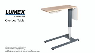 Lumex® OverBed Table [upl. by Yard]