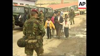 KOSOVO NATO TROOPS CONTINUE TO ARRIVE AT PRISTINA [upl. by Neersan]