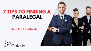 7 Tips for Finding A Paralegal [upl. by Yanetruoc]