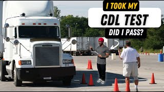 I Took My CDL Driving Test AndTEST RESULTS [upl. by Anaxor211]