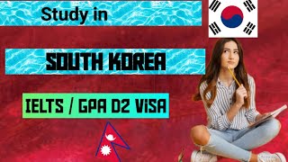 Korean student visa processing  Korean D2 visa  study in south korea [upl. by Noxaj]