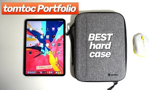 MUST HAVE hard case for iPad Tomtoc Portfolio review demo with 11quot iPadPro and 97quot iPad Air 2 [upl. by Irby]