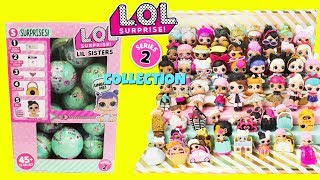 LOL SURPRISE Series 2 FULL COLLECTION With Cupcake JR  Full Case of LOL LITTLE SISTERS Unboxing [upl. by Ettennaj199]