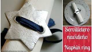 DIY Navidad servilletero estrella Christmas napkin ring [upl. by Adnocahs261]