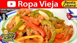 ROPA VIEJA  VickyRecetaFacil [upl. by Januisz]