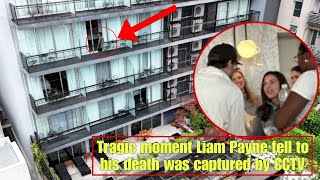 Tragic moment Liam Payne fell to his death was captured by CCTV [upl. by Hayse]