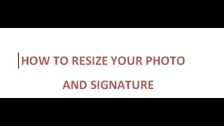 HOW TO RESIZE PHOTO AND SIGNATURE FOR GATE 2018 [upl. by Anwahs]