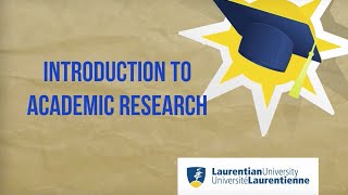 Introduction to academic research [upl. by Shakespeare]