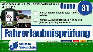 Theorieprüfung Führerschein Deutschland 30 Fragen Klasse B [upl. by Iharas]