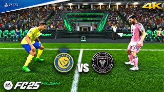 FC 25  Al Nassr vs Inter Miami 5v5 Rush Mode  Ronaldo vs Messi  PS5 4K [upl. by Goodwin]