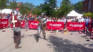 Medieval Poleaxe Combat Demonstration [upl. by Leigh]