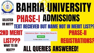 Bahria University Admissions 2025  Your Questions Answered [upl. by Erlond]