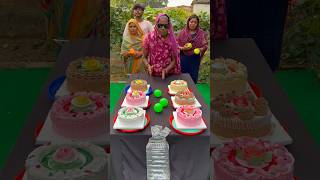 Best ball roll win cake Challange games shorts [upl. by Ecnerrat160]