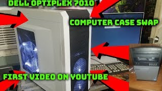 Transferring a Dell Optiplex 7010 into a gaming case without modding nothing [upl. by Fairweather]