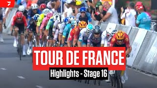 Tour de France 2024 Stage 16 Highlights [upl. by Ethelbert]