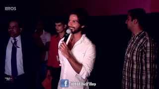 RRajkumar fans screening with Shahid Kapoor [upl. by Jedlicka]