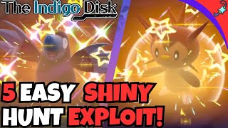 5 EASY Shiny Hunts Exploit for Pokemon Indigo Disk [upl. by Anitreb394]