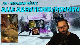 GW2 JANTHIR WILDS ABENTEUERRENNEN  TIEFLANDKÜSTE GUIDE [upl. by Nebur]