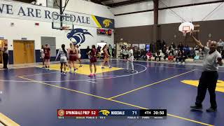 Varsity Girls  Rosedale vs Springdale Prep [upl. by Aicad]