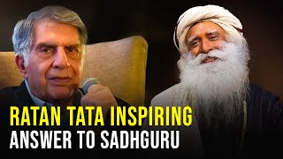 RARE quotRATAN TATA amp SADHGURU CONVERSATIONquot  RIP RATAN TATA [upl. by Atikahc]