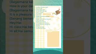 Kosakata Bahasa Inggris kosakatainggris bahasainggris [upl. by Aerdna]