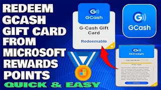 How To Redeem GCash Gift Card From Microsoft Rewards Points Guide [upl. by Alethea]