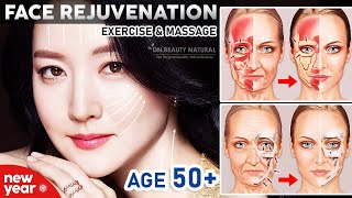 💖 Age 50  Remove deep wrinkles Tighten saggy skin Increase facial fat Prevent dry facial bones [upl. by Ruel]