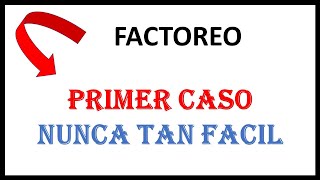 aprende facil 1° CASOS DE FACTOREO PRIMER CASO factoreo FACTOR COMUN [upl. by Gosser]