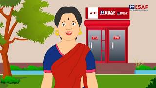 How to use ESAF Bank ATM Educational Video  Malayalam [upl. by Norine]