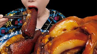 Eating braised pork belly and big pig face is so soft and sticky It is so delicious  Mukbang Asmr [upl. by Robillard744]