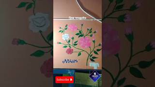 গোলাপ ফুল আঁকা 😍🎨Golap Full Aka shorts viralvideo golapful art aka [upl. by Noyad]