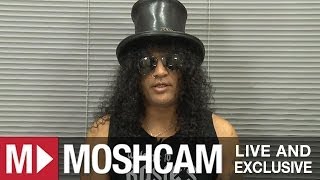 Slash talks best shows stage invaders and Justin Bieber  Moshcam [upl. by Junna]