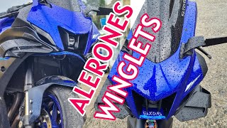 COMPRE ALERONES PARA MI YAMAHA R7  WINGLETS QUEDARON BELLOS yamahar7 yamahacolombia motosmexico [upl. by Marnie141]