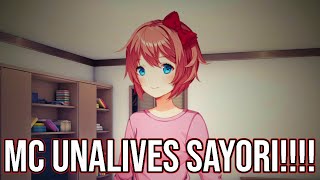 MC UNALIVES SAYORI DDLC MOD  Afternoon Part 1 [upl. by Zenitram]