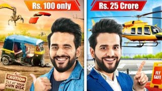 Rs100 VS Rs25 CRORE UNIQUE VEHICLES 😱  CHEAPEST TO MOST EXPENSIVE 🤑 [upl. by Oleta129]