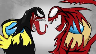 Venom vs Carnage in Among us Part 5  Ft Henry Stickman  Carnage Fight Animation [upl. by Ezitram]