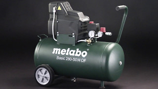 Metabo Kompressor  Compressor Basic 28050 W OF [upl. by Oirretna]