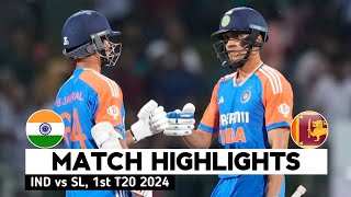 India vs Sri Lanka 1st T20 Highlights 2024  IND vs SL 2024  IND vs SL 1st T20 2024 Highlights [upl. by Pierson]