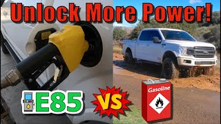 I Test E85 Fuel in my Ford F150 FlexFuel Is It Worth It Worse MPG 060 Time Improved More Power [upl. by Wei]