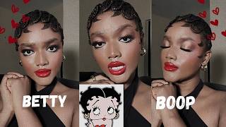 Transform into Betty Boop in 3 Easy steps  Vintage Makeup Tutorial [upl. by Hampton428]