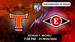 LEONES DEL ESCOGIDO VS TOROS DEL ESTE  1 NOVIEMBRE 2024  LIDOM  EN VIVO [upl. by Hurty953]