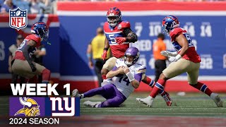 Minnesota Vikings vs New York Giants Game Highlights  NFL 2024 Season [upl. by Ahsimik]