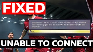 How To Fix EA FC 24 Unable To Connect Error [upl. by Rolat]