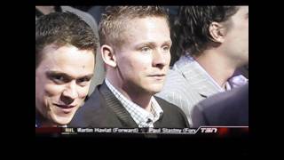 Jonathan Toews Makes A Funny Face During The 2011 All Star Draft [upl. by Acalia216]