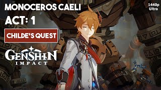 Monoceros Caeli Walkthrough Quest of Childe Genshin Impact [upl. by Buchanan]