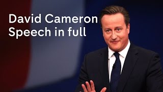 David Cameron speech at Conservative Party Conference [upl. by Feltie]