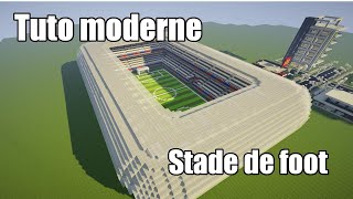 Minecraft  Tuto ville moderne 15  Le Stade de foot 44 [upl. by Auhsuoj]