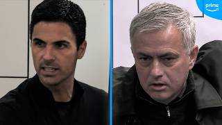 MIKEL ARTETA v JOSE MOURINHO  TEAMTALK STYLES  Part 1 🔥 [upl. by Yltnerb872]