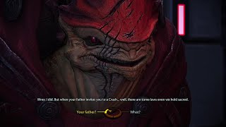 Mass Effect 1 LE  Urdnot Wrex shares backstory with Shepard [upl. by Dyal]